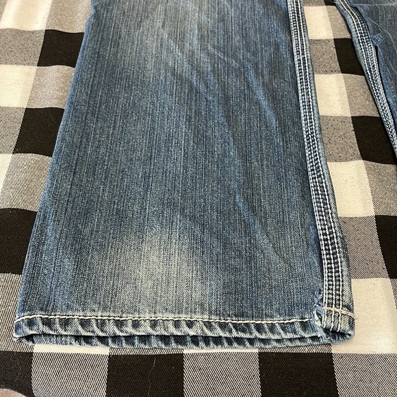Buckle BKE TYSON Straight Leg Jeans Men's Size 33 x 33.5 Long Tall Thick Stitch - Picture 10 of 12